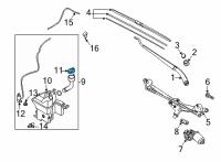 OEM 2017 Kia Niro Cap-Windshield Washer Rs Diagram - 98623G5000