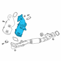 OEM Chevrolet Equinox Catalytic Converter Diagram - 12666605