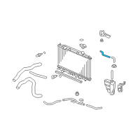 OEM 2011 Honda Accord Tube B, Reserve Tank Diagram - 19104-R40-A00