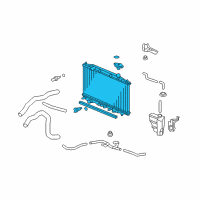 OEM 2010 Honda Accord Radiator (Denso) Diagram - 19010-R70-A53