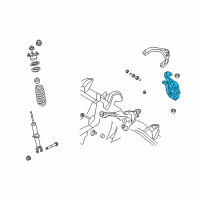 OEM 2021 Ram 1500 Classic Front Knuckle Left Diagram - 68044703AD