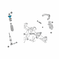 OEM Dodge Ram 1500 Mount-Shock Upper Diagram - 55398091AD