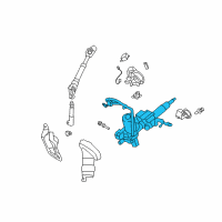 OEM Toyota Corolla Column Assembly Diagram - 45250-12C50