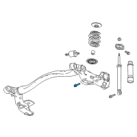 OEM Cadillac Escalade ESV Absorber Bolt Diagram - 11588739