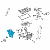 OEM 2019 Cadillac ATS Front Cover Diagram - 12693557