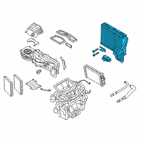 OEM 2021 BMW 530e xDrive Evaporator Diagram - 64-11-9-361-708