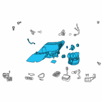 OEM 2009 Lexus LS600h Headlamp Unit With Gas, Left Diagram - 81185-50422