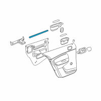 OEM 2006 Chevrolet Cobalt Sealing Strip Asm-Rear Side Door Window Inner Diagram - 20847953