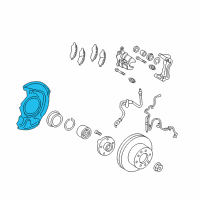 OEM 2017 Toyota Avalon Dust Shield Diagram - 47781-06130