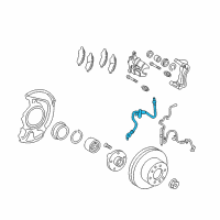 Genuine Toyota Camry Brake Hose diagram