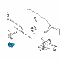 OEM 2014 Ford Focus Front Motor Diagram - BM5Z-17508-T