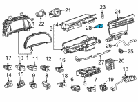 OEM 2021 Toyota Mirai Interior Lamp Diagram - 81080-33280