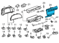 OEM Toyota Mirai Heater Control Diagram - 55900-62130