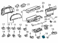 OEM 2022 Toyota Mirai Hazard Switch Diagram - 84332-62030