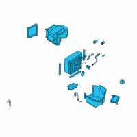 OEM Nissan Altima Evaporator Assy-Cooler Diagram - 27280-0Z800
