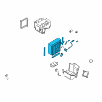 OEM Nissan Altima Evaporator Assy-Cooler Diagram - 27280-9E000