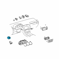 OEM Lexus Switch Assy, Outer Mirror Diagram - 84870-50180