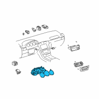 OEM 2006 Lexus ES330 Meter Assy, Combination Diagram - 83800-33800