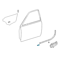 OEM 2000 Lexus LS400 Pad, Noise Shutter Diagram - 61824-12120