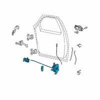 OEM 2006 Lincoln Mark LT Control Assembly Diagram - 8L3Z-16219A65-AA