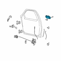 OEM Lincoln Mark LT Handle, Outside Diagram - 6L3Z-1522404-DA