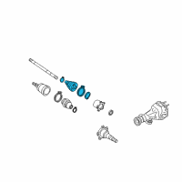 OEM Infiniti FX35 Repair Kit Seal Out Diagram - 39741-03P25