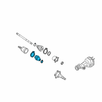 OEM 2003 Infiniti M45 Repair Kit Dust Boot Outer Diagram - C9BDA-73L2H