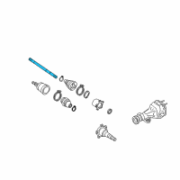 OEM 2005 Infiniti FX35 Shaft-Rear Drive Diagram - 39704-30P60