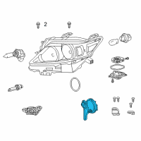 OEM Lexus GS450h Computer Sub-Assembly, HEADLAMP Diagram - 81107-75020