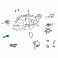 OEM 2009 Lexus IS350 Discharge Headlamp Hid Bulb Diagram - 90981-20024