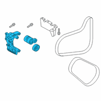 OEM Hyundai Santa Fe Sport Tensioner Assembly Diagram - 25280-2GGC4