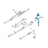 OEM Infiniti M45 Power Steering Gear Sub Assembly Diagram - 49210-CR900