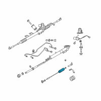 OEM Infiniti M35 Boot Kit-Power Str Gear Diagram - 48203-VG026