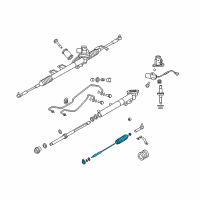 OEM 2003 Infiniti M45 Socket Kit-Tie Rod, Inner Diagram - 48521-CR925