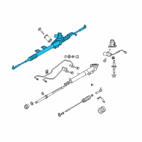 OEM Infiniti M45 Power Steering Gear & Linkage Assembly Diagram - 49001-CR900