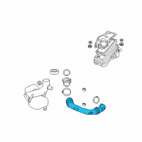 OEM 2010 Pontiac G6 Inlet Duct Diagram - 15821699