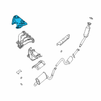 OEM 2001 Chrysler Sebring Shield-Exhaust Manifold Diagram - 4792540AA