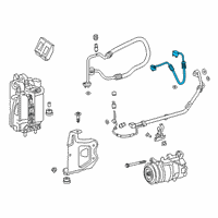 OEM BMW Z4 PRESSURE HOSE ASSY COMPRESSO:642010 Diagram - 64-53-9-398-899