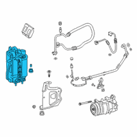 OEM 2022 BMW 330e CONDENSER AIR CONDITIONING W Diagram - 64-53-6-805-342