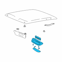 OEM Hyundai Accent Room Lamp Assembly Diagram - 92800-25000-YL