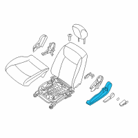 OEM 2015 Nissan Leaf Pad-Front Seat Cushion Diagram - 87361-3NF6B