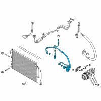 OEM 2015 Ford Edge Hose & Tube Assembly Diagram - J2GZ-19972-A
