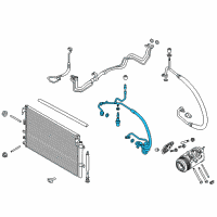 OEM Ford Edge Hose & Tube Assembly Diagram - J2GZ-19972-A