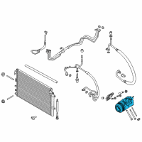OEM 2020 Lincoln MKZ Compressor Assembly Diagram - DG9Z-19703-L