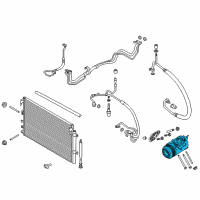 OEM Lincoln Compressor Assembly Diagram - DG9Z-19703-L