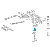 OEM Lexus Cushion, Rear Suspension Member Diagram - 52272-30011