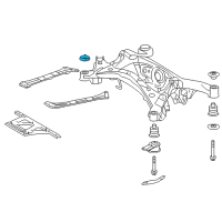 OEM 2016 Lexus RC350 STOPPER, Rear Suspension Diagram - 52278-30091