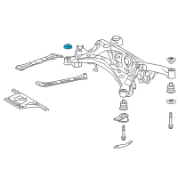 OEM Lexus IS250 STOPPER, Rear Suspension Diagram - 52278-30091