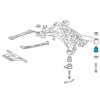 OEM Lexus GS300 Cushion, Rear Suspension Diagram - 52275-30161