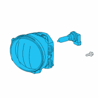 OEM Lexus CT200h Lamp Assembly, Fog, RH Diagram - 81210-12230